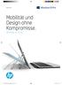 Mobilität und Design ohne Kompromisse. HP Elite x2 1012