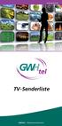 TV-Senderliste GWHtel Telekommunikation