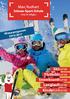 Winterprogramm 2016/2017 FLIZZI. Skikurse Flutlichtkurse Snowboardkurse Langlaufkurse Kinderskikurse