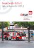 Feuerwehr Erfurt Jahresbericht 2012