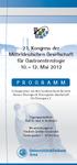 21. Kongress der Mitteldeutschen Gesellschaft für Gastroenterologie Mai 2012
