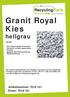 Granit Royal Kies. hellgrau. Artikelnummer: Eimer: /20