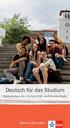 Deutsch für das Studium. Materialien für Universität und Hochschule