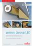 weinor Livona/LED weinor Livona mit Dach/LED/Volant Plus weinor Livona ohne Dach/LED/Volant Plus weinor Livona MiniMax mit/ohne Dach