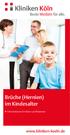 Brüche (Hernien) im Kindesalter. Informationen für Eltern und Patienten.