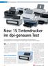 Neu: 15 Tintendrucker im dpi-genauen Test