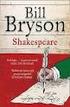 Bill Bryson: Shakespeare. The World As Stage. (auf Deutsch erschienen als: Shakespeare wie ich ihn sehe)