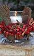Dekorieren. mit Zieräpfeln. Die Früchte des Zier-Apfelbaums verleihen Gestecken, Kränzen und Tischdekorationen leuchtende Farbe
