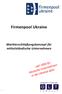 Firmenpool Ukraine. Markterschließungskonzept für mittelständische Unternehmen. Ein Projekt der O.L.T. Consult GmbH 03/12
