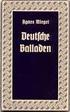 Leseprobe. Deutsche Balladen. Gedichte, die dramatische Geschichten erzählen. Herausgegeben von Wulf Segebrecht. ISBN (Buch):