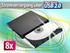 Externes DVD & CD-ROM-Laufwerk 8/24x, Super-Slim, USB 2.0, schwarz PX