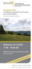 Mittwoch, Uhr. Depression Grundlagen, Diagnostik und Therapie: eine Zwischenbilanz. Fortbildungsreihe 2016