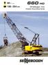 60 t metric kw. HD Seilbagger / Kran Crawler Crane (Duty Cycle)