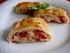 Blätterteigschnecken mit Käse und Rohschinken... Tomaten-Mozzarella-Auberginen Türmchen... Campari-Himbeer-Granité