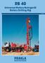 RB 40 Universal-Rotary-Bohrgerät Rotary Drilling Rig 2/2010