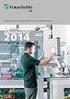 Jahresbericht 2014 Institut für Produktionstechnik und Umformmaschinen