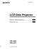 LCD Data Projector VPL-CS2 VPL-CX1. Gelieferten Bedienungsanleitung DE. Istruzioni per l uso (1) 2000 Sony Corporation