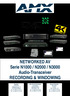 NETWORKED AV Serie N1000 / N2000 / N3000 Audio-Transceiver RECORDING & WINDOWING