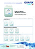 QUAFIX... Schwimmbadpﬂege mit System. ph-regulierung. Wasserdesinfektion und Reinigung. Reinigung und Desinfektion rund um den Pool