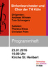 Programmheft. Sinfonieorchester und Chor der TH Köln :00 Uhr Kirche St. Heribert. Dirigenten: Andreas Winnen Tom Schwagers