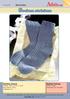 Socken stricken. Bastelidee. com N Benötigtes Material: 6fädige Regia Wolle in graublau meliert, 150 g; Nadelspiel 3-4;