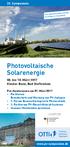 Photovoltaische Solarenergie
