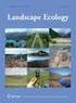 Landschaftsökologie / Landscape Ecology