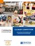 CULINARY COMPETITION. Internationale Kochwettbewerbe und Kochkunst-Ausstellungen