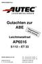 AP xx Gutachten zur ABE Leichtmetallrad AP6516 5/112 ET 33 AUTEC GmbH & Co. KG
