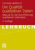 III. Experteninterviews und qualitative Inhaltsanalyse. Jochen Gläser Grit Laudel. als Instrumente rekonstruierender Untersuchungen. 4.