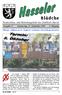 Nachrichten- und Mitteilungsblatt des Stadtteils Hassel Ausgabe 57 Donnerstag, 25. September Jahrgang