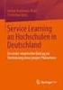 Service Learning an Hochschulen in Deutschland Ein Zwischenfazit. Prof. Dr. Anne Sliwka Universität Heidelberg