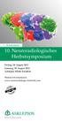 10. Neuroradiologisches Herbstsymposium. Freitag, 28. August 2015 Samstag, 29. August 2015 Asklepios Klinik Barmbek