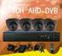 4CH AHD Digital Video Recorder kit
