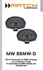MW 8BMW-D 200 mm Subwoofer für BMW Fahrzeuge und universellen Einsatz 8 subwoofers for BMW vehicles and universal use