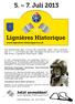5. 7. Juli Lignières Historique