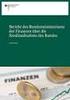 Bericht des Bundesministers für Finanzen. gemäß 47 (1) und 66 (3) BHG 2013