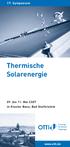 17. Symposium. Thermische Solarenergie. 09. bis 11. Mai 2007 in Kloster Banz, Bad Staffelstein. Training Seminare Tagungen OTTI.
