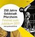 Festival zum Jubiläum Jahre Goldstadt Pforzheim Sponsorenund