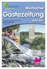 Morbacher. Gästezeitung 2010/2011. Herausgeber: Tourist-Information Morbach  Auflage: