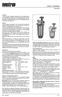 Oilpur Heizölfilter. Datenblatt Oventrop 9.1-1