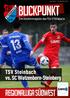 Ausgabe 11 - November 2016 BLICKPUNKT. Das Stadionmagazin des TSV STEINBACH. TSV Steinbach vs. SC Watzenborn-Steinberg. Regionalliga Südwest