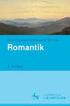 Lehrbuch. Romantik. Bearbeitet von Detlef Kremer, Andreas B. Kilcher
