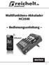 Multifunktions-Akkulader NC2500. Bedienungsanleitung DEUTSCH