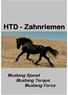 HTD - Zahnriemen Mustang Speed Mustang Torque Mustang Force