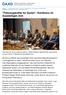 Das Potenzial, Syrien wiederaufzubauen: DAAD-Präsidentin Margret Wintermantel spricht auf dem Podium im Weltsaal des Auswärtigen Amts