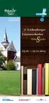 7. Liebenberger Literaturherbst