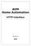 AVM Home Automation. HTTP Interface AVM