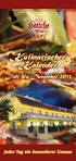 Kulinarischer Kalender. Juli bis Dezember Jeder Tag ein besonderer Genuss