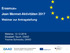 Erasmus+ Jean Monnet-Aktivitäten 2017 Webinar zur Antragstellung